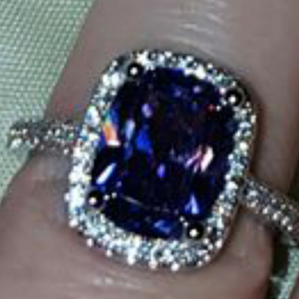 Genuine Amethyst & CZ Ring